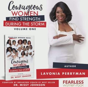 Lavonia Perryman and book cover